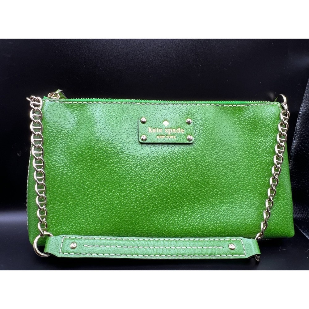 Kate Spade Green Chain Strap Purse - Picture 1 of 4